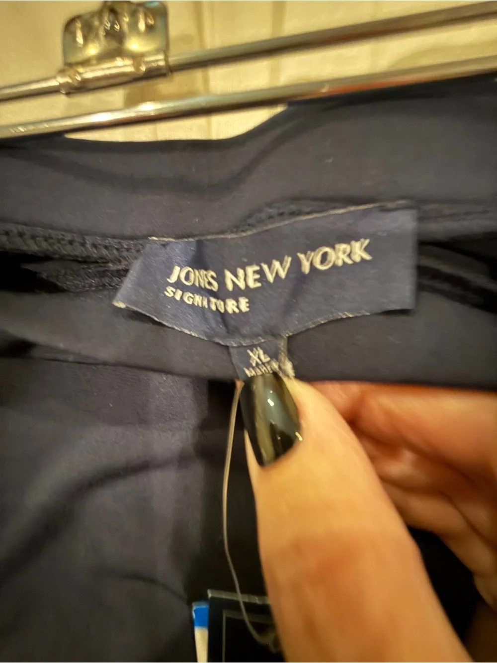 Jones New York Navy Maxi Skirt